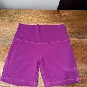 Lululemon 6” high waist biker Shorts